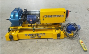 Cabrestante de cangrejo de alambre de alta resistencia de 5 MT Manejo de materiales manual Polipasto de elevación Equipo de polea de engranajes industriales para uso en fábrica - Product Image 3