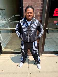 Veste coupe-vent lisse et brillante personnalisée Ensemble de vestes pour hommes de haute qualité Survêtement Coupe-vent à capuche et fermeture éclair - Product Image 3