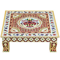 Objets de mariage et de Pooja en métal émaillé dur, peints à la main, de forme carrée, faits à la main, taille personnalisée, cadeau de pendaison de crémaillère