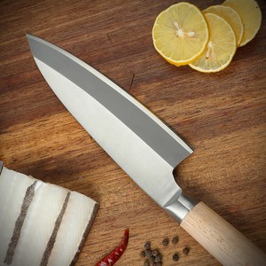 Vente en gros Coutellerie OEM ODM personnalisée Couteau professionnel japonais en acier à haute teneur en carbone Poisson Sashimi Sushi Couteau de chef à trancher - Product Image 2