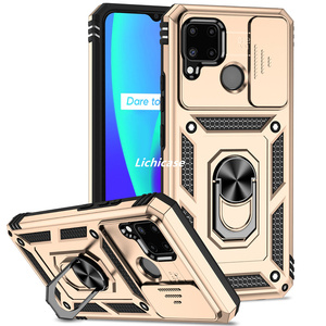Lichicase nuovi arrivi Heavy Duty magnetico anello di metallo Stand Cover del telefono per <span class=keywords><strong>Realme</strong></span> <span class=keywords><strong>C11</strong></span> C20 C20A <span class=keywords><strong>custodia</strong></span> per cellulare - Product Image 1