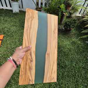 Tabla de Cortar de Madera de Resina de Superficie Sólida Hecha de Madera de Acacia y Madera de Mango que Ofrece Resistencia y Estilo Visual para la Cocina - Product Image 5