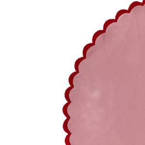 Manteles individuales de tela de algodón con bordado rosa claro y borde festoneado, manteles individuales para cóctel, regalo para el Día del Padre - Product Image 4