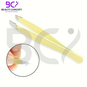 Stainless Steel Eyebrow Tweezers, Colored Beauty <b>Makeup</b> <b>Tool</b> for Hair Removal, Double Eyelid False Eyelashes - Product Image 2
