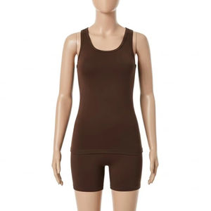 เสื้อกล้ามผู้หญิงไซส์ใหญ่ ผ้าสแปนเด็กซ์ผสมโพลีเอสเตอร์ ระบายอากาศได้ดี เนื้อผ้านุ่ม ยืดหยุ่น น้ำหนักเบา ทรงเข้ารูป เหมาะสำหรับใส่ในชีวิตประจำวันและออกกำลังกาย - Product Image 2