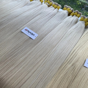 Extensiones de cabello humano 100% de alta calidad, precio de fábrica, extensiones de cabello de estilo recto de la empresa Nasa, cabello de un solo donante - Product Image 1