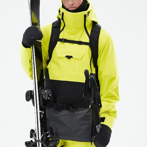 Combinaison de ski à logo personnalisé, très demandée, avec col à capuche et fermeture éclair respirante, faible MOQ, dernier design - Product Image 5