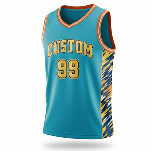 เสื้อบาสเก็ตบอลแบบส่วนตัวสำหรับผู้ชาย พร้อมกราฟิกและหมายเลขทีมแบบซับลิเมชั่น น้ำหนักเบา แห้งเร็ว เสื้อกีฬา - Product Image 2