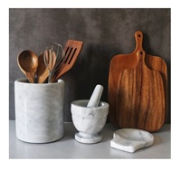 Support de cuillère et louche en marbre au design moderne, artisanat indien, durable, écologique, compatible lave-vaisselle, logo personnalisé, compatible micro-ondes