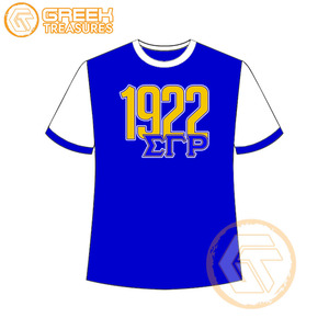 Vente en gros de t-shirt Sigma Gamma Rho pour femmes vêtements de sororité jersey de coton t-shirt respirant de haute qualité vêtements grecs pour femmes - Product Image 1