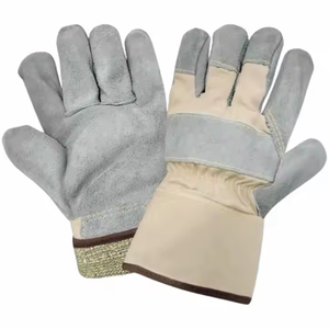 Guantes DE SEGURIDAD Canadian Rigger resistentes de alta calidad, de alta calidad, resistentes a cortes para forro de Dyneema, guantes divididos de piel de vaca - Product Image 1