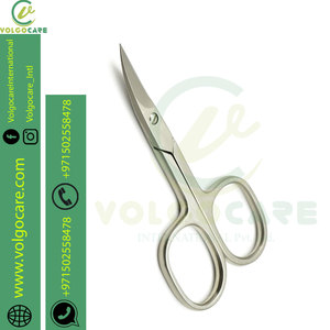 Tijeras de manicura Premium 2025, tijeras curvas para uñas para cutículas, cejas, pestañas, bigote y barba - Product Image 2