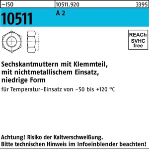 ISO 10511 M5 A2 <b>Lock</b> Nuts 1000-Piece Pack - Product Image 1
