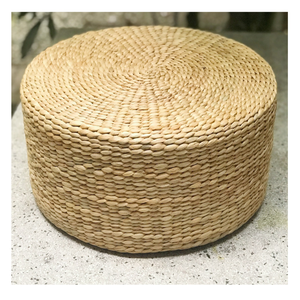 Venta al por mayor de agua Jacinto otomano redondo con material natural de Vietnam - Product Image 5
