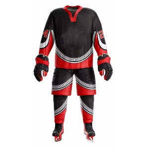 Venta al por mayor 2025 logotipo personalizado impresión caliente calidad diseño mejor proveedor OEM servicio para equipo desgaste uniformes de hockey sobre hielo cómodo - Product Image 4