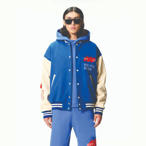 Nueva moda para hombres y mujeres, ropa de calle, chaqueta de uniforme de béisbol, Popular Hip Hop, industria pesada, estilo Letterman, soporte informal - Product Image 3