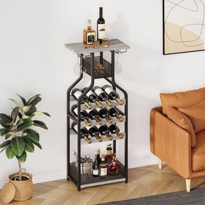 Porte-bouteille de vin en métal créatif porte-bouteille de vin unique en métal décoration de la maison printemps Tricycle Style support de vin - Product Image 6