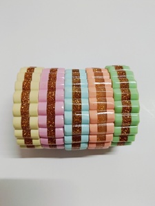 Brazaletes de resina coloridos de moda, brazalete grueso, pulseras irregulares, brazalete marrón texturizado de mármol de resina, regalos de joyería - Product Image 6