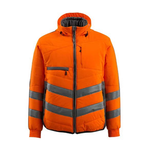 Premium <b>Hi</b> <b>Vis</b> Work wear Reflective Tape Outdoor Safety <b>Jackets</b> Men's <b>Waterproof</b> Soft shell Construction <b>Jackets</b> for Adults - Product Image 4