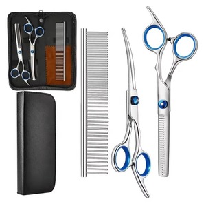 Kit de ciseaux de toilettage pour chiens HERMANN MEDITECH HM-DS-210 avec logo personnalisé, en acier inoxydable, outils professionnels de coupe de poils pour animaux de compagnie - Product Image 3