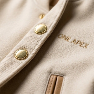 Custom <b>Men's</b> Hooded Baseball <b>Jacket</b> 100% Cotton/Wool/<b>Leather</b> Minimalist Design OEM Service Winter Casual - Product Image 5