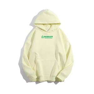 Sweat à capuche unisexe en molleton épais 100 % coton mélangé, respirant, séchage rapide, coupe classique, basiques unis - Product Image 5