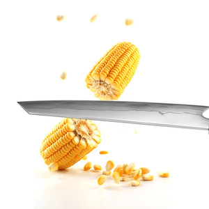 มีดสำหรับเชฟเหล็กดามัสกัสญี่ปุ่นด้ามจับทำจากไม้เรซินแบบมืออาชีพ - Product Image 6