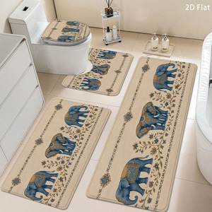Custom Printed Non-Slip <b>Bathroom</b> <b>Bathroom</b> Rug <b>Set</b> for <b>Bathroom</b> Non-Slip Shower Curtain Bath <b>Mat</b> - Product Image 1