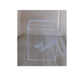 Boîte de présentation en acrylique transparente de bonne qualité, taille personnalisée, forme carrée, boîte à cartes pour le rangement des cartes - Product Image 3