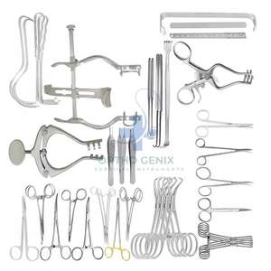 Juego de instrumentos quirúrgicos de laparotomía pediátrica, 47 piezas, manual de acero inoxidable de alta calidad, certificado CE - Product Image 5