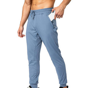 Respirant hommes décontracté Sport survêtement pantalons de survêtement à la mode pantalons de survêtement droit tricoté cheville pantalon à bandes taille moyenne vente chaude - Product Image 1