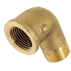 Raccord de jardinage fileté en laiton MAMIGA, coudé à 90 degrés, 3/4 pouces - Product Image 1