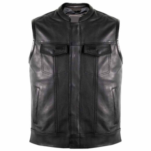 Nouveauté, veste en peau de mouton, best-seller, gilet en cuir de haute qualité, respirant et coupe-vent, gilet en cuir véritable - Product Image 1