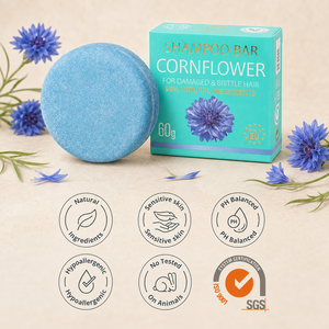 Shampoing Solide à la Pétunia, Shampoing Naturel Fait Main avec Beurre de Cacao et Huile de Macadamia, Soin Capillaire Réparateur Marque Blanche - Product Image 3