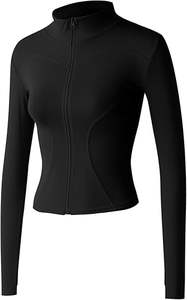 Vêtements de sport personnalisés 2026 pour femmes, veste zippée respirante et pantalon de yoga, vêtements de sport de grande taille pour la salle de sport - Product Image 2