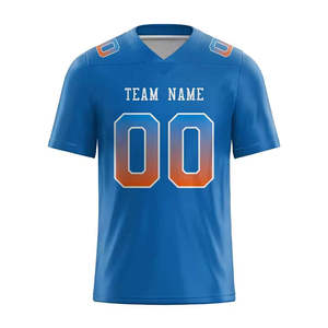 Camisetas de fútbol americano personalizadas, transpirable, antibacteriano, estampado, de talla grande, uniforme con mangas cortas, diseño de retazos, Unisex - Product Image 5