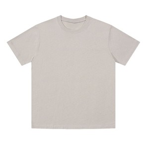 Camiseta informal OEM para hombre de alta calidad con gráfico de gran tamaño, transpirable, suave, algodón pesado, diseño liso, stock de ropa a granel - Product Image 4