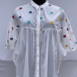 Robe en coton avec logo personnalisé pour femmes Style bohème imprimé couches élégantes filles dames robes rétro mode ethnique - Product Image 1