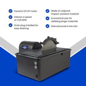 Sierra Eléctrica de 10 Pulgadas para Lapidaria, Máquina de Corte Húmedo para Piedra y Losas de Roca/Vidrio - Product Image 3