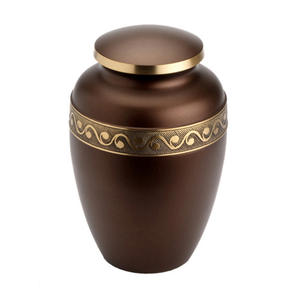 Urne de crémation en laiton, Design de luxe, cendres funérailles gravées, qualité supérieure, meilleure vente, stockage de cendres humaines - Product Image 4