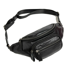 Cross Shoulder Genuine Leather Bag Husband Handbag <b>For</b> <b>Men</b> Belt <b>Pouch</b> Waist Fanny Pack Male Female Use - Product Image 5