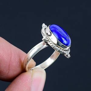 Classic Design Wedding Gift for Women <b>Ring</b> 925 Sterling <b>Silver</b> <b>Spinner</b> Lapis <b>Ring</b> Handmade Gemstone with Excellent Quality - Product Image 5