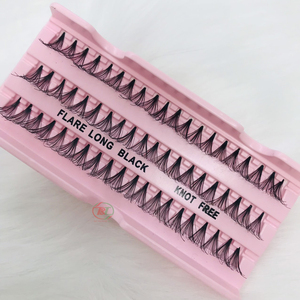 Vietnam fait à la main sans noeud cheveux synthétiques noirs CC Curl Premade Volume Fans naturel Long cils Extension fournitures cils - Product Image 3