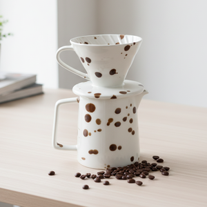 Qualité supérieure 3460992SETS-0.4  Ensemble de cafetière et de filtre à café en porcelaine durable  Pour les amateurs de café - Product Image 2