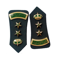 Épaulettes d'uniforme personnalisées, broderie, tissu en laiton, épaulettes avec logo personnalisé et service OEM