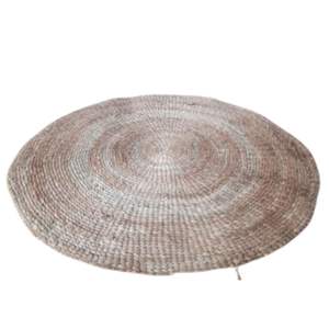 Alfombra redonda tejida a mano natural de yute y algas marinas, alfombrilla trenzada Bohemia rústica para sala de estar y dormitorio, decoración ecológica para el hogar - Product Image 1