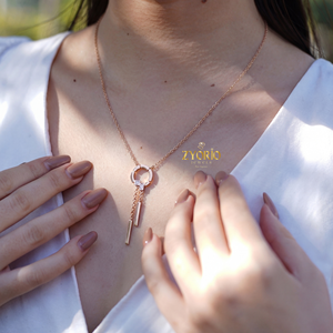 Collar con Colgante de Diamante Cultivado en Laboratorio Infinity, Oro Rosa, Plata de Ley 925, Símbolo de Amor, para Mujer, Regalo de Boda, Joyería - Product Image 3