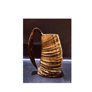 Taza de cuerno de vino Vikingo, taza de cuerno de búfalo de cerveza de vino, taza de cuerno para beber tallada con tamaño pequeño y artesanía natural - Product Image 2
