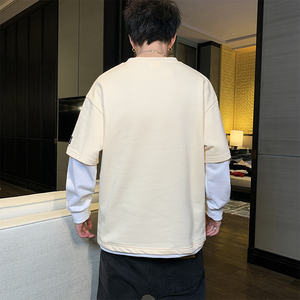 Nouvel arrivage de sweat à capuche zippé pour hommes avec ficelle vêtements d'automne décontractés vierges avec poches à manches longues sweats à capuche oversize en coton éponge français - Product Image 3