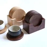 Sous-verres en bois naturel écologiques, design élégant, classiques pour la maison, les hôtels, les restaurants, les bars, ensemble de sous-verres en papier, diamètre 300 mm